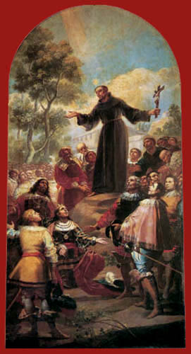 Francisco J. Goya y Lucientes - Le sermon de Saint Bernardin