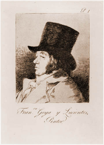 Francisco J. Goya y Lucientes - Selbstbildnis