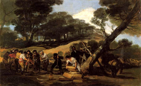 Francisco J. Goya y Lucientes - Pulverherstellung in der Sierra de Tardienta