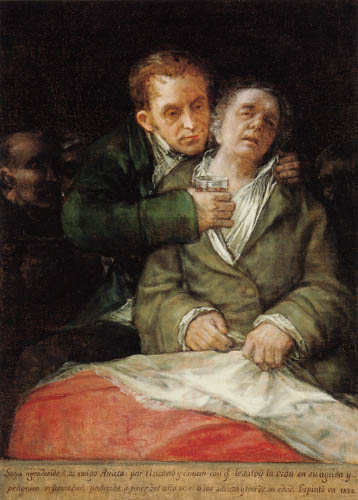 Francisco J. Goya y Lucientes - Autorretrato y Dr. Arrieta