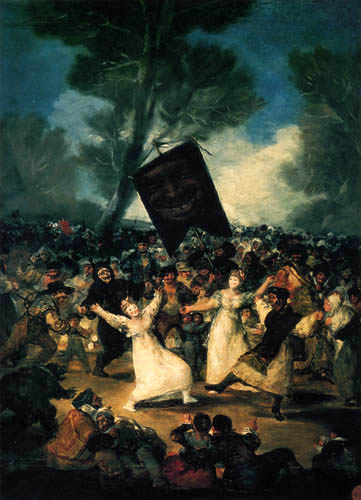 Francisco J. Goya y Lucientes - El entierro de la Sardine
