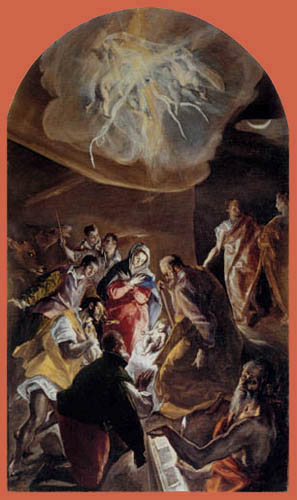 Greco El (Doménikos Theotokópoulos) - Adoration of the shepherds