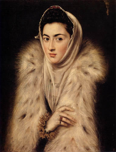Greco El (Doménikos Theotokópoulos) - La dame avec l'ermine