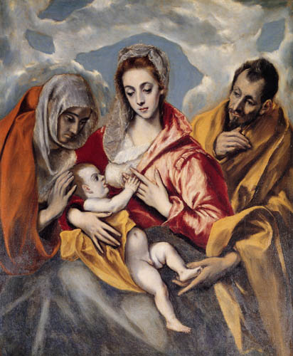 Greco El (Doménikos Theotokópoulos) - La famille sainte