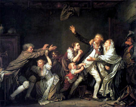 Jean-Baptiste Greuze - Väterlicher Fluch