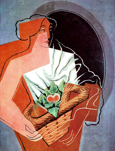 Juan Gris - Mujer con la cesta