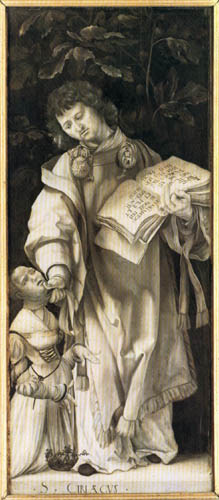 Matthias (Matthaeus, Mathis) Grünewald (Grün) - Santo Cyriacus