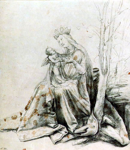 Matthias (Matthaeus, Mathis) Grünewald (Grün) - Maria with child