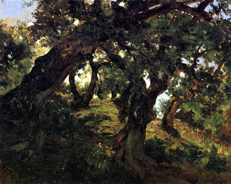 Carlos de Haes - Oak Trees near Alsasua