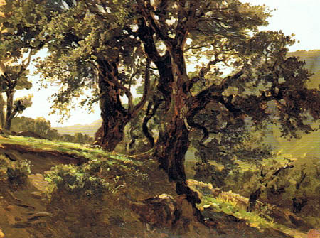 Carlos de Haes - Oak trees