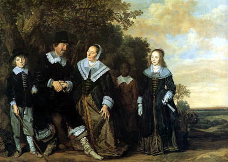Frans Hals - Groupe familial dans un paysage