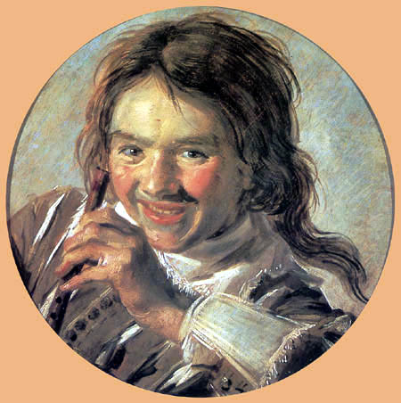 Frans Hals - Lachender Knabe mit Flöte