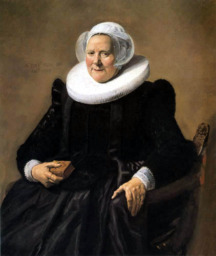 Frans Hals - Porträt einer sitzenden Dame