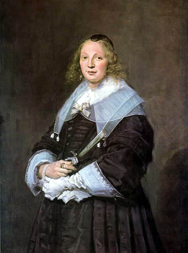 Frans Hals - Porträt einer stehenden Dame