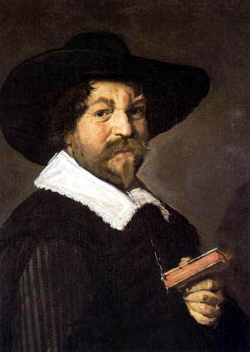 Frans Hals - Portrait of a Man holding a Book
