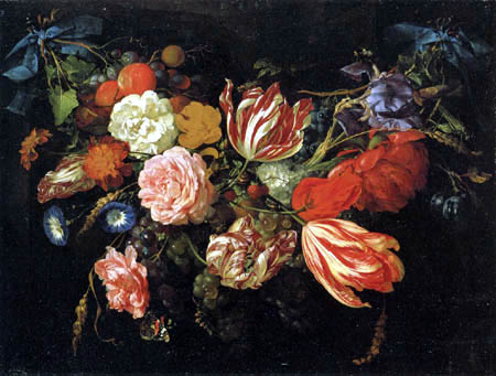 Jan Davidsz de Heem - Garland from flowers