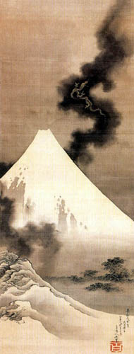 Katsushika Hokusai - Dragon on the Fuji
