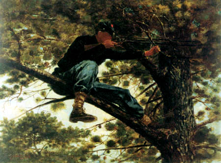 Winslow Homer - Francotirador en el árbol