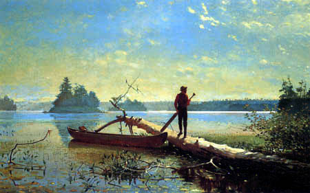 Winslow Homer - An Adirondack Lake