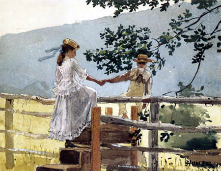 Winslow Homer - Sur la clôture