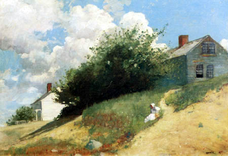 Winslow Homer - Casas en una colina