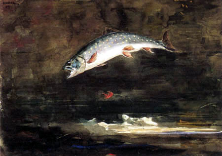 Winslow Homer - Jumping Trout