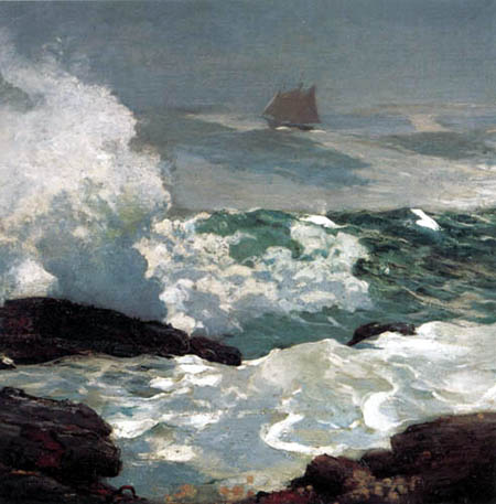 Winslow Homer - Sur une côte sous le vent