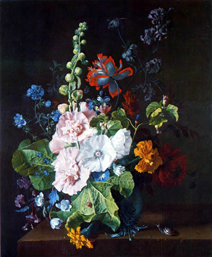 Jan van Huysum - Bodegón con flores