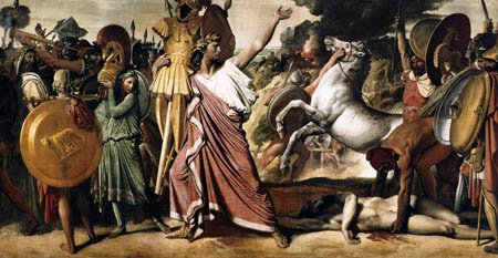 Jean-Auguste-Dominique Ingres - Romulus bezwingt König Acros