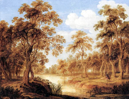 Alexander Keirincx (Kerrincx) - Wooded landscape with a stream