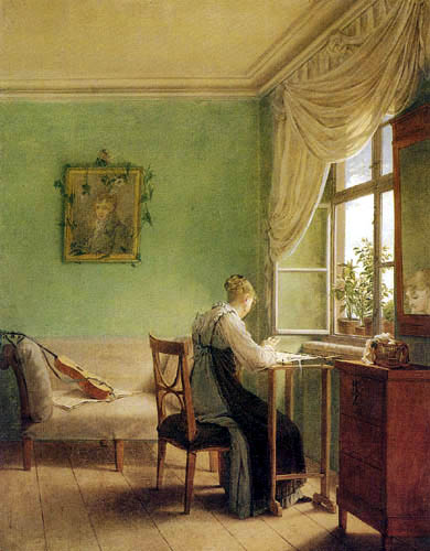 Georg Friedrich Kersting - Embroiderer woman