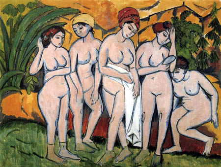 Ernst Ludwig Kirchner - Frauen im Bade