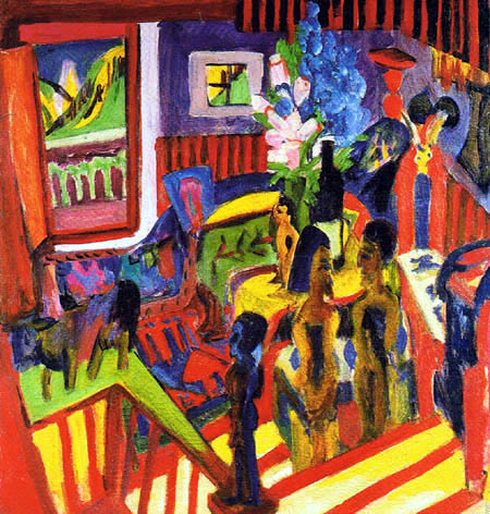 Ernst Ludwig Kirchner - En el estudio