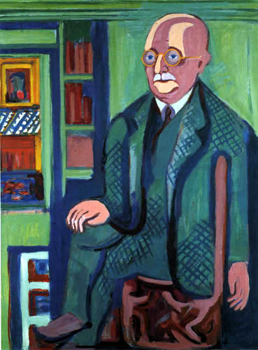 Ernst Ludwig Kirchner - Retrato del Dr. Carl Hagemann