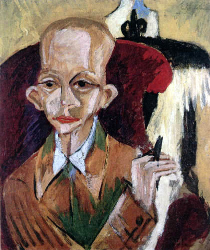 Ernst Ludwig Kirchner - Portrait of Oskar Schlemmer