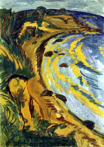 Ernst Ludwig Kirchner - Una bahía en la costa de Fehmarn