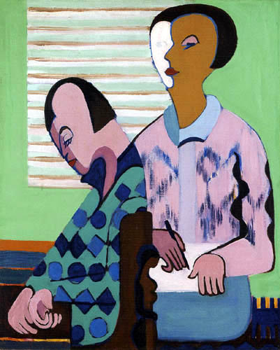 Ernst Ludwig Kirchner - Le couple, l'autoportrait avec Erna