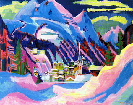 Ernst Ludwig Kirchner - Davos im Schnee