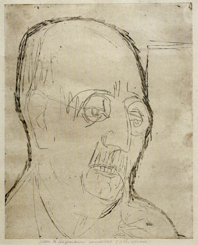 Ernst Ludwig Kirchner - Retrato del Dr. Hagemann