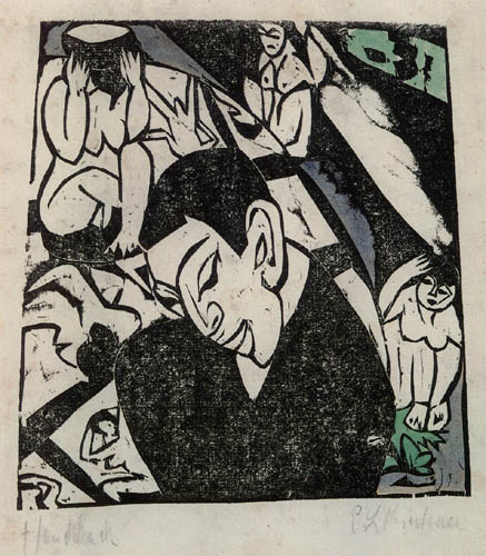 Ernst Ludwig Kirchner - Guttmann avant une table ronde