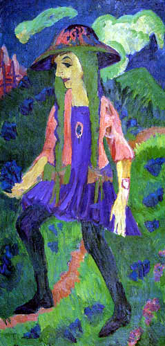 Ernst Ludwig Kirchner - Girl in meadow