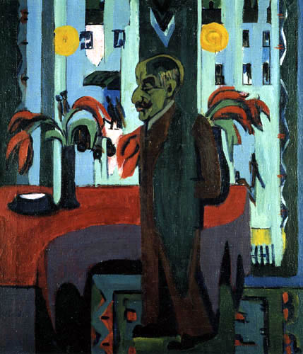 Ernst Ludwig Kirchner - Max Liebermann dans son atelier