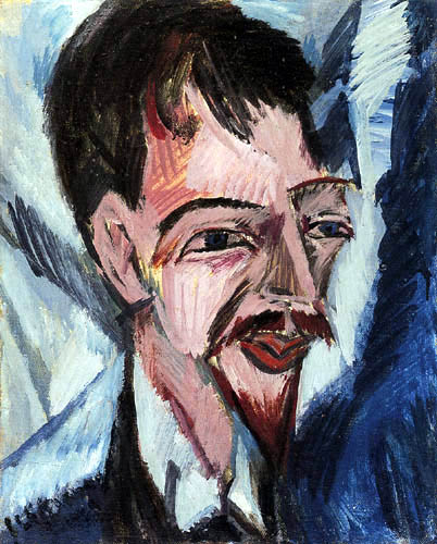 Ernst Ludwig Kirchner - Retrato de Alfred Doeblin