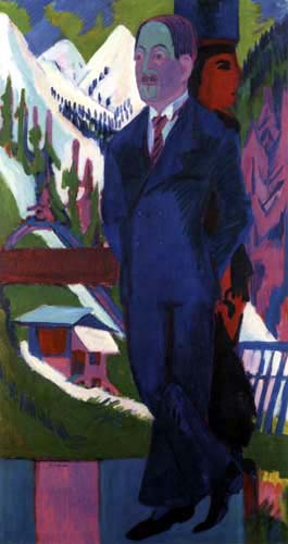 Ernst Ludwig Kirchner - Porträt Ernst Gosebruch