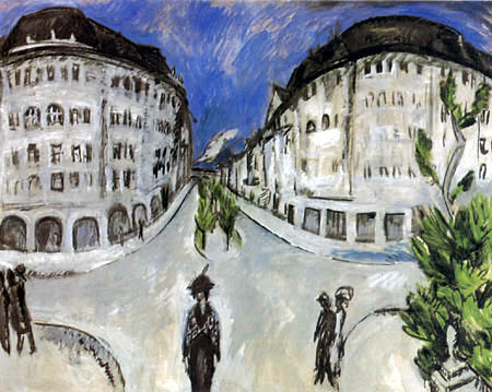 Ernst Ludwig Kirchner - Route au parc de la ville Schoeneberg
