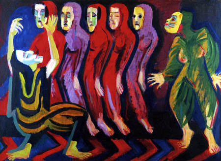 Ernst Ludwig Kirchner - La danza de la muerte de Mary Wigman