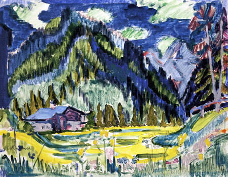 Ernst Ludwig Kirchner - Paysage sur l'Alm