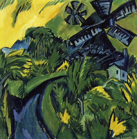 Ernst Ludwig Kirchner - Windmill on Fehmarn