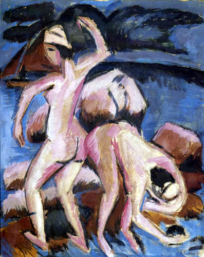 Ernst Ludwig Kirchner - Deux baigneurs, Fehmarn