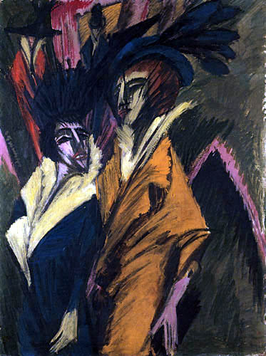 Ernst Ludwig Kirchner - Two Women on the Street